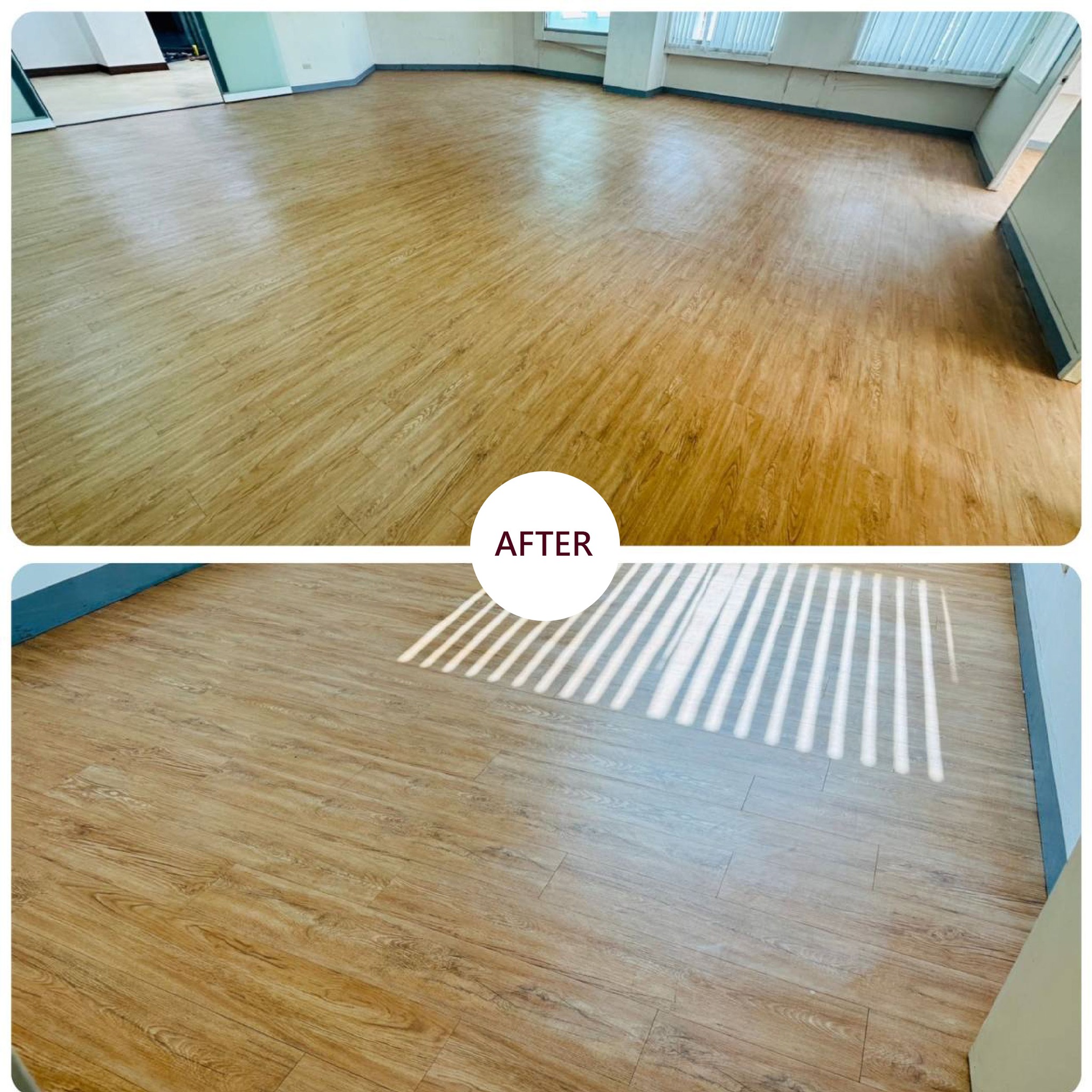 輔仁路辦公室地板清洗除膠 -術前vs術後的第4張圖片